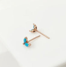 Load image into Gallery viewer, Aker Turquoise Stud Earrings