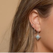 Load image into Gallery viewer, Isla Amazonite Hoops