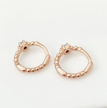 Load image into Gallery viewer, Athena Turquoise Huggies