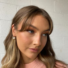 Load image into Gallery viewer, Audrey Pearl Drop Earrings - Rose Gold