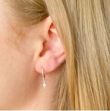 Load image into Gallery viewer, Charlotte Huggie Earrings - Silver