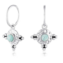 Load image into Gallery viewer, Isla Amazonite Hoops