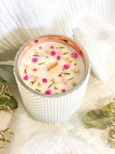 Load image into Gallery viewer, French Pear - Matte White & Rose Gold Tear Drop