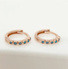 Load image into Gallery viewer, Shai Turquoise Huggies