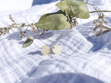 Load image into Gallery viewer, White Round Druzy Crystal Studs