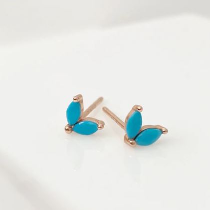 Aker Turquoise Stud Earrings