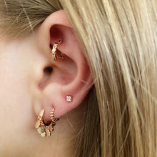 Load image into Gallery viewer, Harmony Huggie Earrings - Rose Gold
