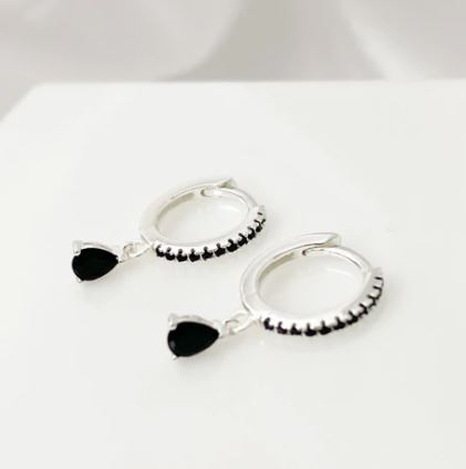 Madison Huggie Earrings - Silver