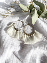 Load image into Gallery viewer, Boho Tassel Earrings - White
