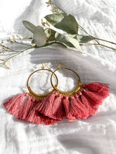 Load image into Gallery viewer, Boho Tassel Earrings - Blush
